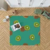 Kiwi Sliced Rip Fruit Rug