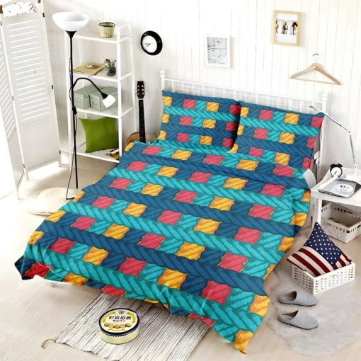 Lasso Rope Colorful Pattern Bedding Set