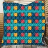 Lasso Rope Colorful Pattern Quilt Blanket