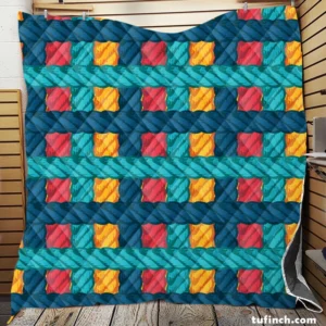 Lasso Rope Colorful Pattern Quilt Blanket