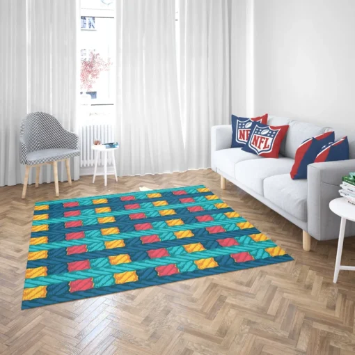 Lasso Rope Colorful Pattern Rug 2