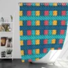 Lasso Rope Colorful Pattern Shower Curtain