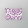 Lavender Colored Damask Pattern Pillow Case