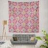 Lavender Indian Seamless Pattern Wall Tapestry