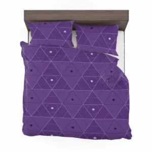 Lavender Purple Triangle Design Bedding Set 2