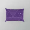 Lavender Purple Triangle Design Pillow Case