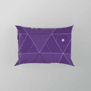 Lavender Purple Triangle Design Pillow Case