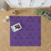 Lavender Purple Triangle Design Rug