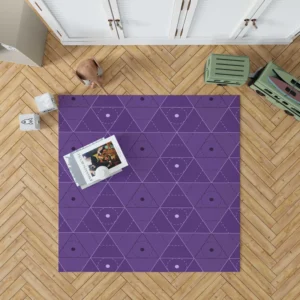 Lavender Purple Triangle Design Rug