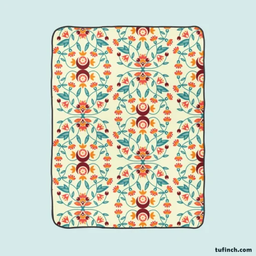 Lebanese Pattern Fleece Blanket 1