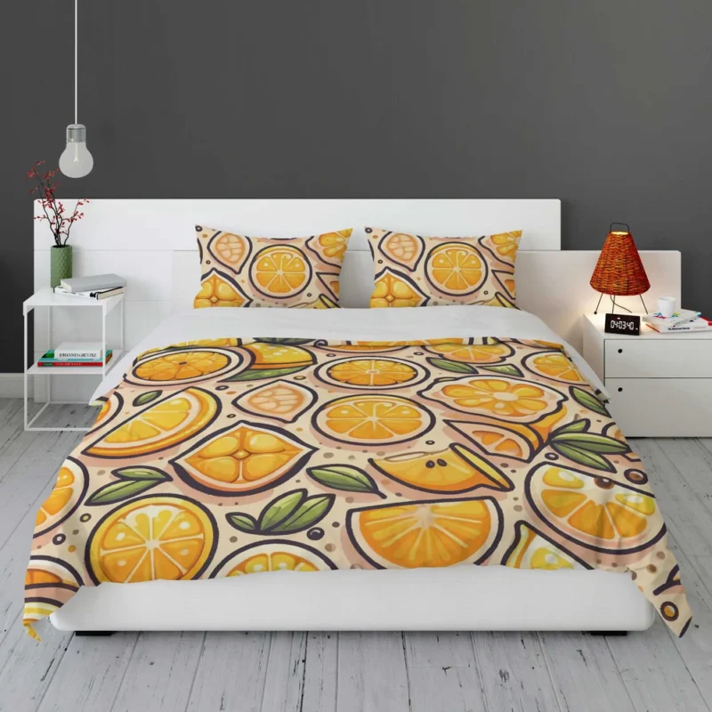 Lemon Fruit Design Bedding Set 1