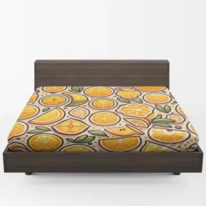 Lemon Fruit Design Fitted Sheet 1