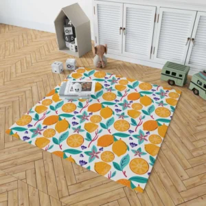 Lemon Painting Pattern Rug 1