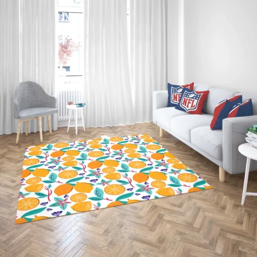 Lemon Painting Pattern Rug 2