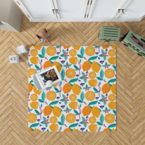 Lemon Painting Pattern Rug