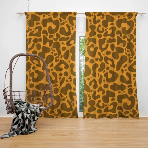 Leopard Print Design Curtain