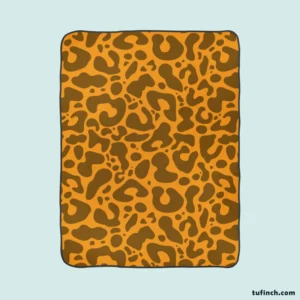 Leopard Print Design Fleece Blanket 1