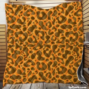 Leopard Print Design Quilt Blanket