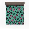 Leopard Print Paw Camouflage Fitted Sheet