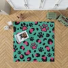 Leopard Print Paw Camouflage Rug