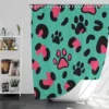 Leopard Print Paw Camouflage Shower Curtain