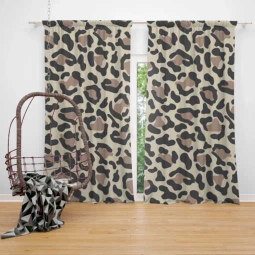 Leopard Skin Print Curtain