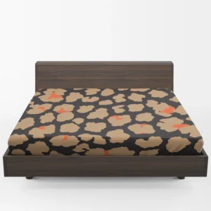 Leopard Skin Print Design Fitted Sheet 1