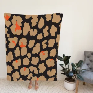 Leopard Skin Print Design Fleece Blanket