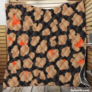 Leopard Skin Print Design Quilt Blanket