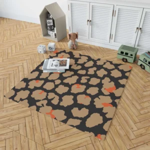 Leopard Skin Print Design Rug 1