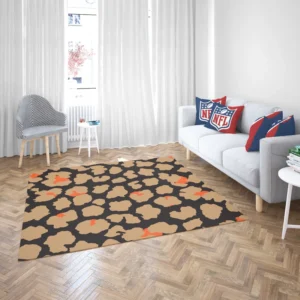 Leopard Skin Print Design Rug 2