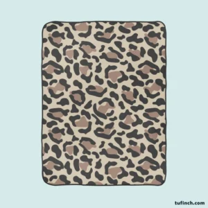 Leopard Skin Print Fleece Blanket 1