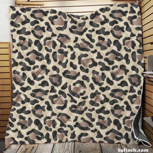 Leopard Skin Print Quilt Blanket