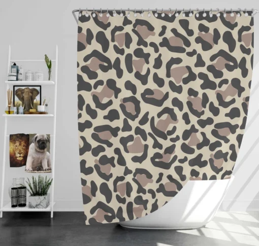 Leopard Skin Print Shower Curtain