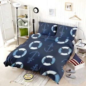 Lifebuoy Anchor On Green Vogue Bedding Set