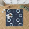 Lifebuoy Anchor On Green Vogue Rug