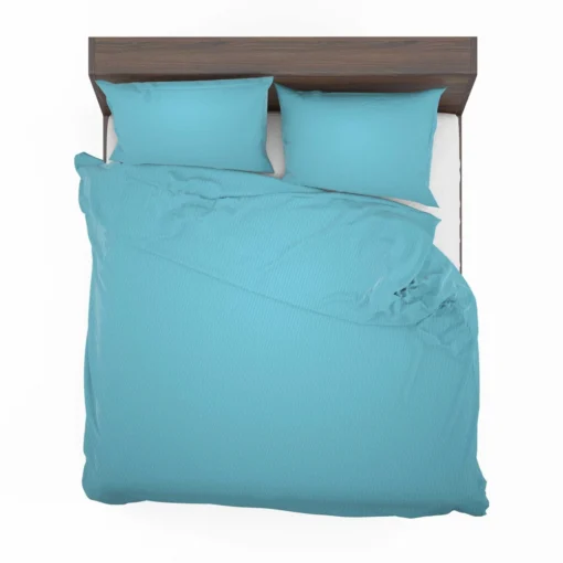 Light Azure Blue Color Bedding Set 2