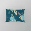 Light Blue Flowers Pattern Pillow Case