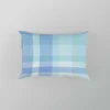 Light Blue Plaid Tartan Pattern Pillow Case