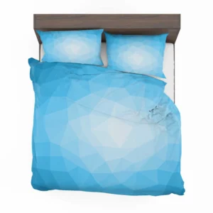 Light Blue Polygon Triangle Bedding Set 2