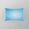 Light Blue Polygon Triangle Pillow Case