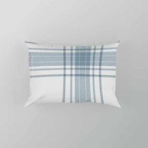 Light Blue Scottish Tartan Plaid Pillow Case