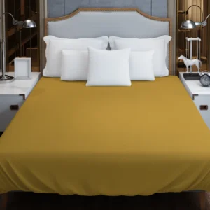 Light Bourbon Solid Color Duvet Cover