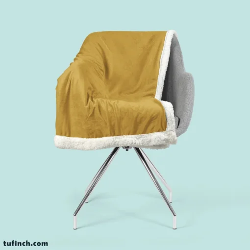 Light Bourbon Solid Color Sherpa Fleece Blanket 2