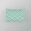 Light Green Blue Chevron Pattern Pillow Case