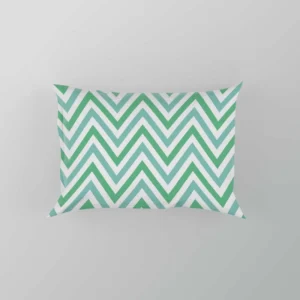 Light Green Blue Chevron Pattern Pillow Case