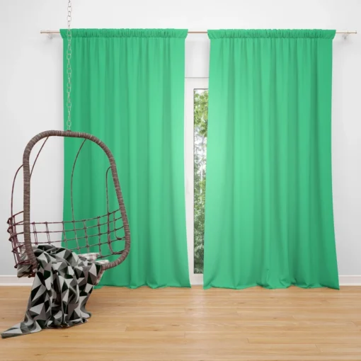 Light Green Gradient Curtain