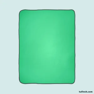 Light Green Gradient Fleece Blanket 1