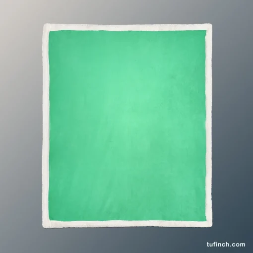 Light Green Gradient Sherpa Fleece Blanket 1