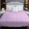 Light Purple Tartan Pattern Duvet Cover